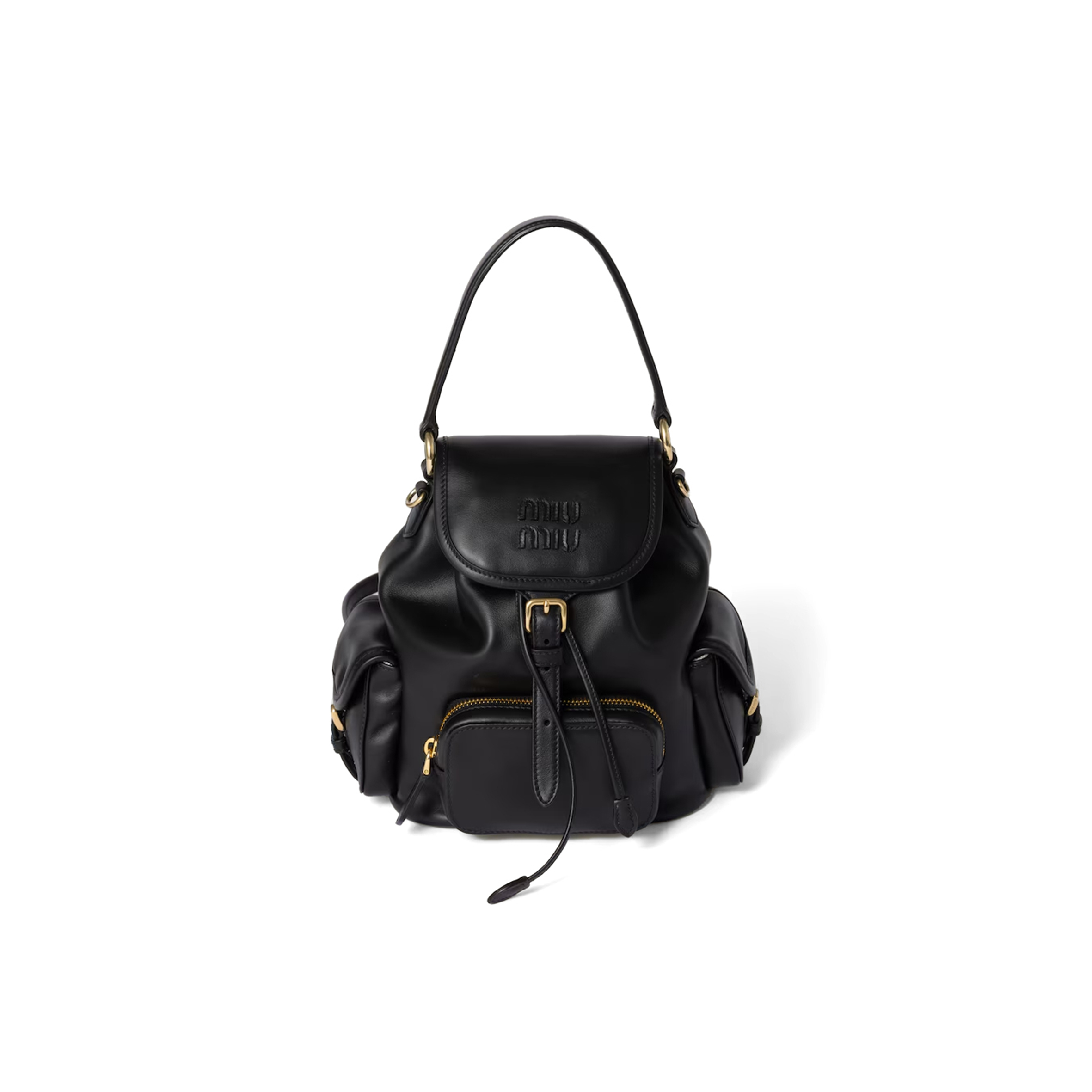 MIU MIU LEATHER BACKPACK 5BZ043 (22*18*11.5cm)